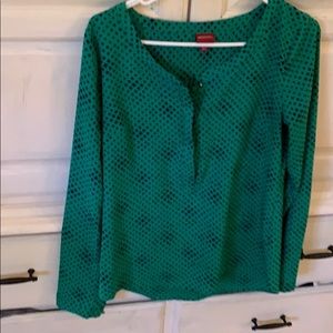 Silk blend dress shirt